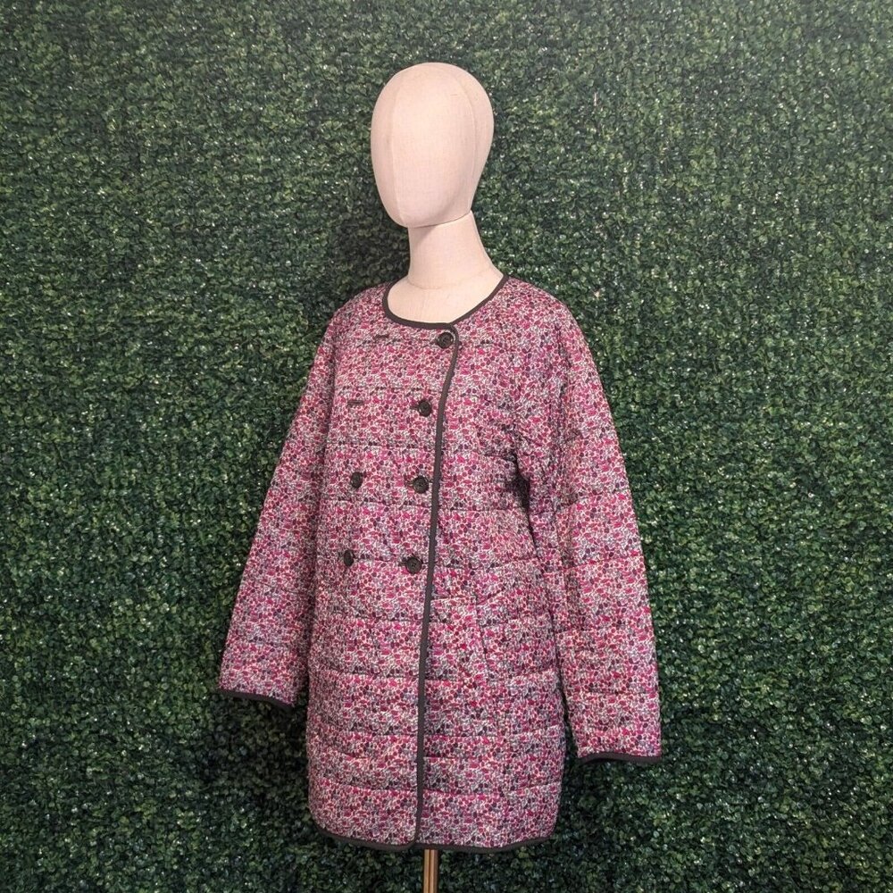 J.Crew Floral Reversible Jacket Prima Loft G7969, Size Small NWTS